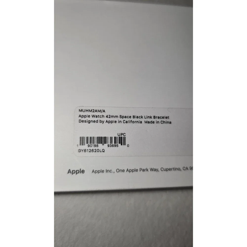 Apple Black Stainless Steel Link Bracelet for Apple Watch